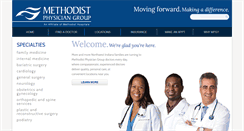 Desktop Screenshot of methodistphysiciangroup.org