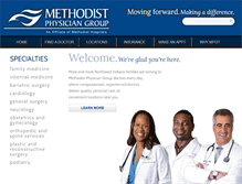 Tablet Screenshot of methodistphysiciangroup.org